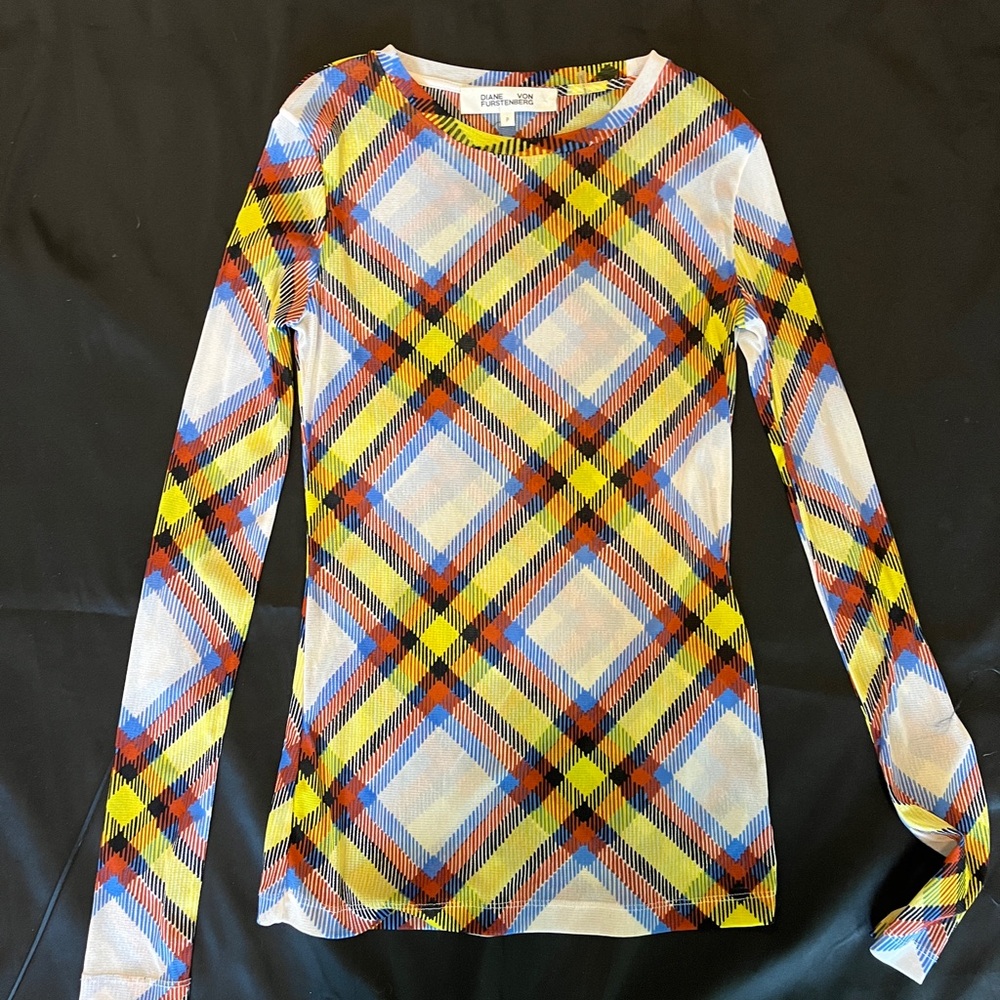 Diane Von Furstenberg Multicolor Patterned Fabric